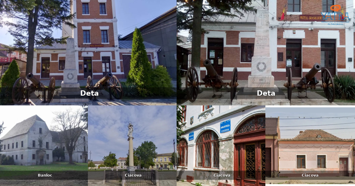 Atracții, monumente și obiective turistice din Deta