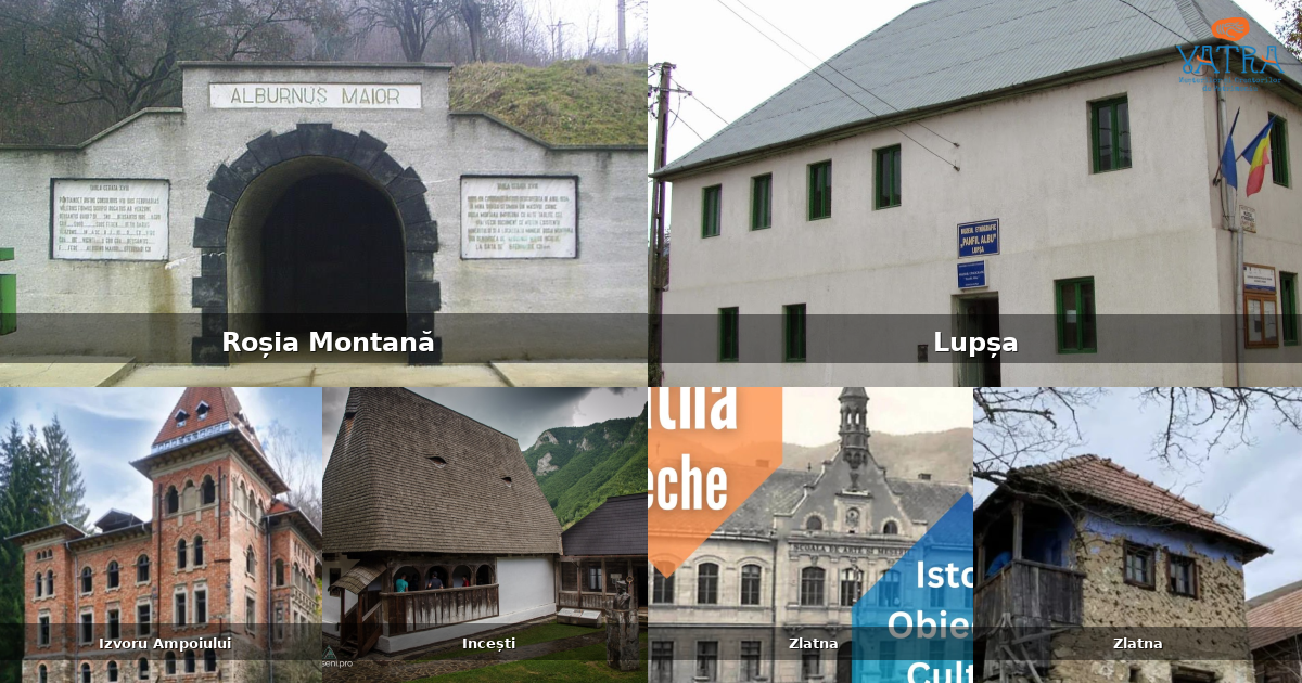 Atracții, monumente și obiective turistice din Roșia Montană