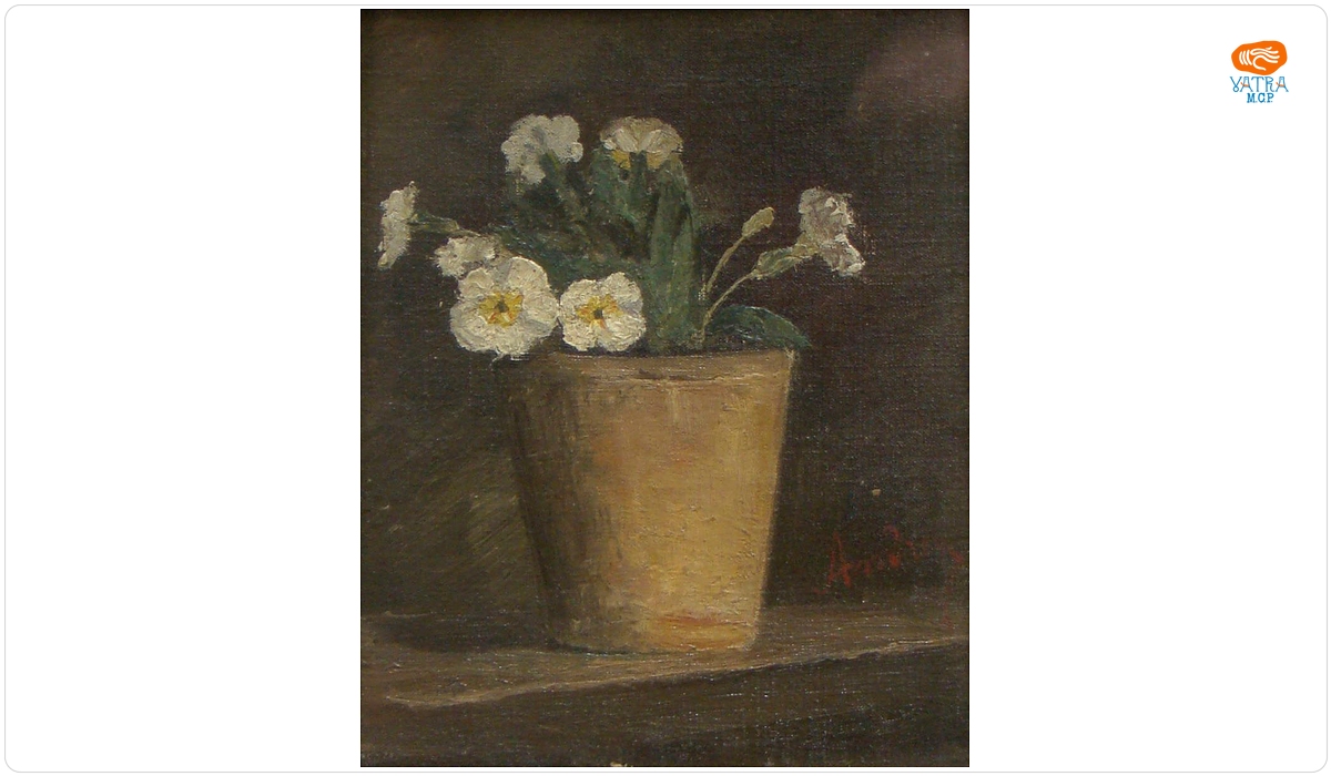 Ion Andreescu — Ghiveci cu flori albe