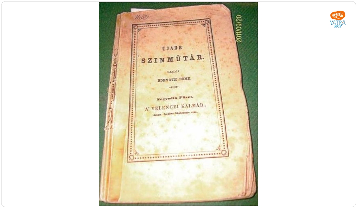 Ujabb Színmütár = O mai nouă colecție de piesă de teatru