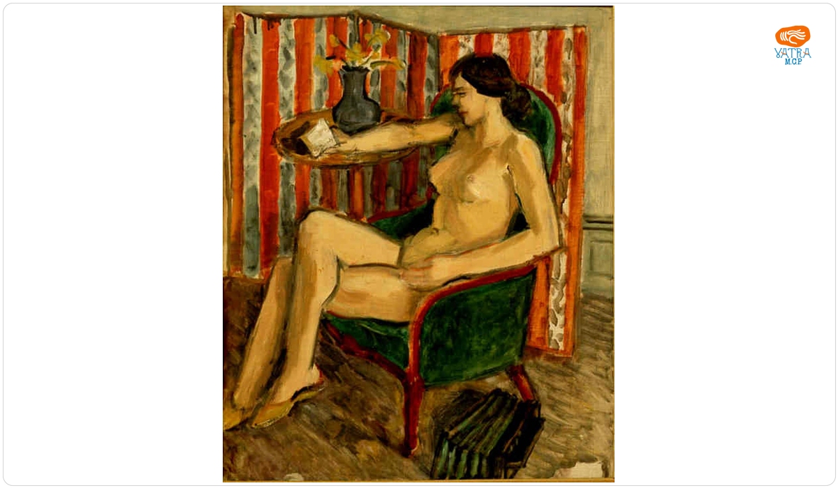 Nud în fotoliu
