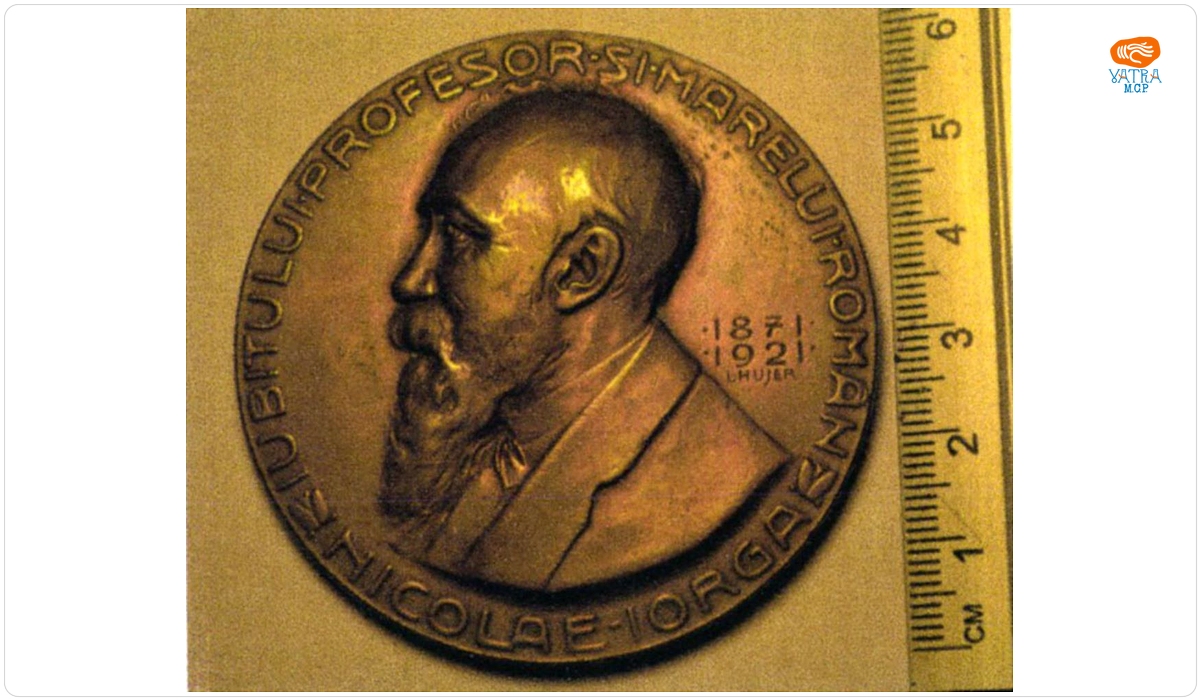 Medalie iubitului profesor și marelui român Nicolae Iorga 1871-1921