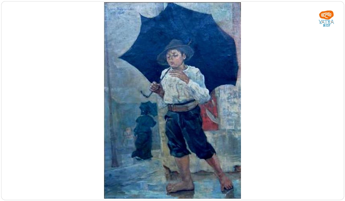 Octav Băncilă — Băiatul cu umbrela