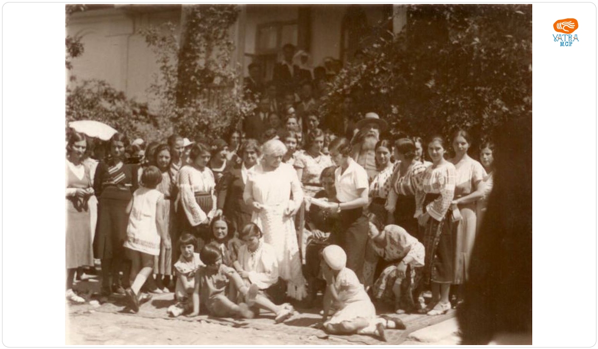 Nicolae Iorga și Ecaterina Iorga la Văleni, în 1933