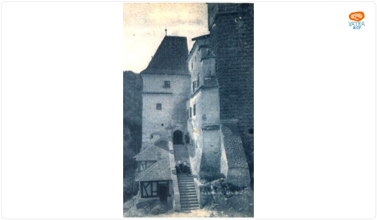 Regina Maria a României la castelul Bran