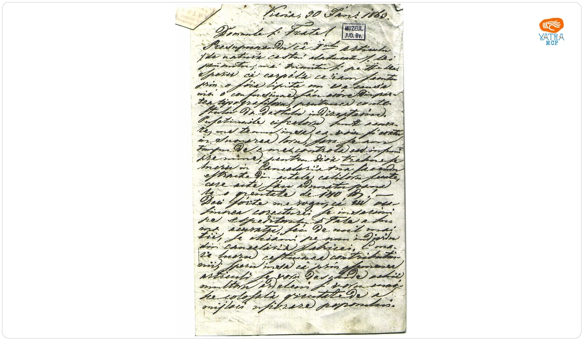 George Barițiu către Iacob Mureșianu