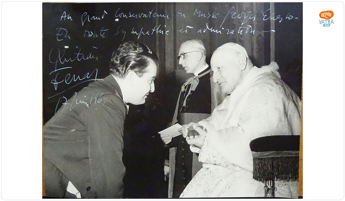 Violonistul Christian Ferras în vizită la Papa Ioan al XXIII-lea, 1958-1963