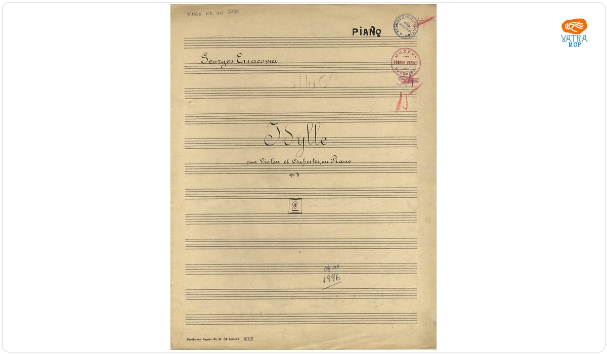 Idylle pour violon et orchestre ou piano, op. 3