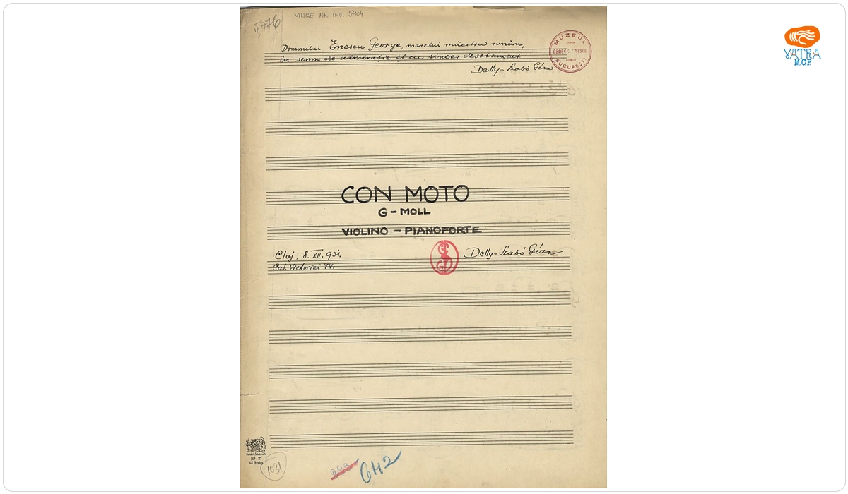 Géza Delly Szabó — Con moto G-moll violino-pianoforte