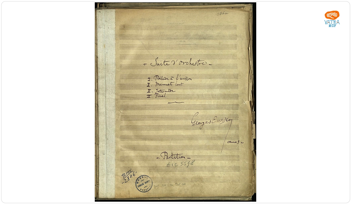„Suite d'Orchestre, Oeuvre 9” - Suita I, op. 9