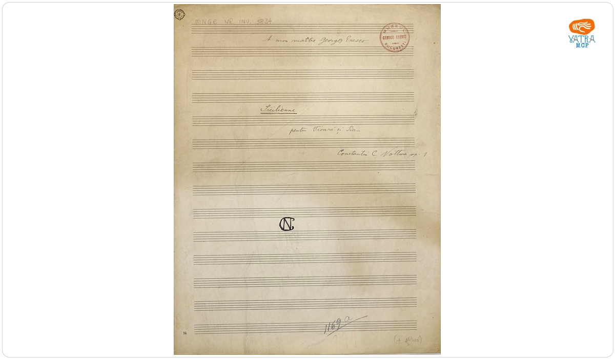 „Sicilienne pentru vioară și pian”, op.1