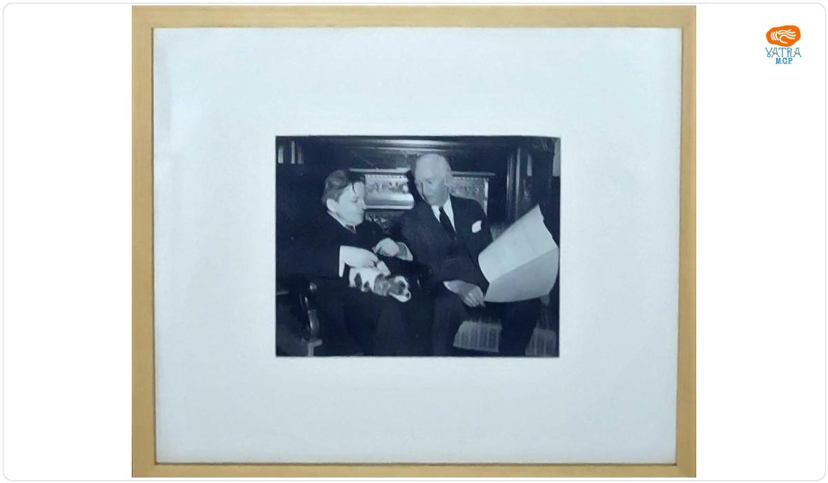 Fotografie „George Enescu alături de editorul francez Georges Enoch”