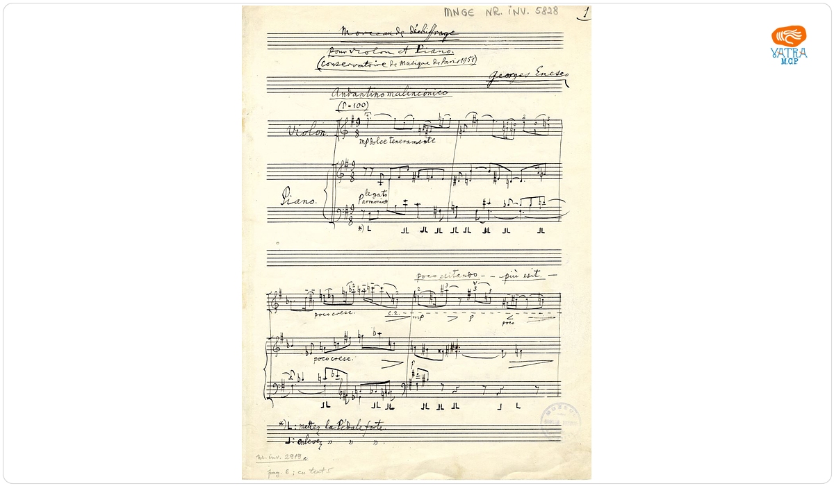 Morceau de déchiffrage pour Violon et Piano