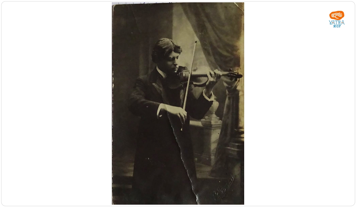 George Enescu la vioară