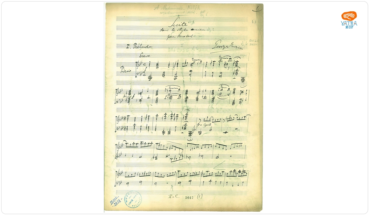 Suite dans le style ancien pour Piano Seul