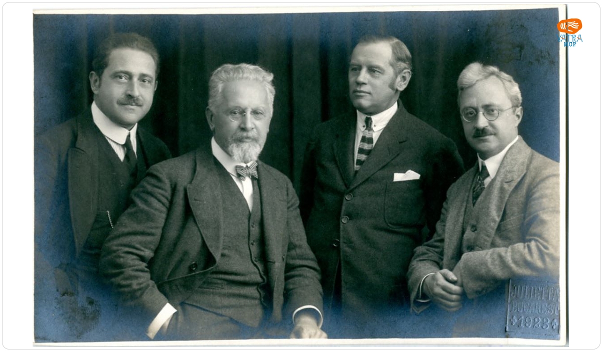 Cei 4 membrii ai Cvartetului de coarde Rosé: Paul Fisher, Arnold Rosé, Anton Rusitska, Anton Walter