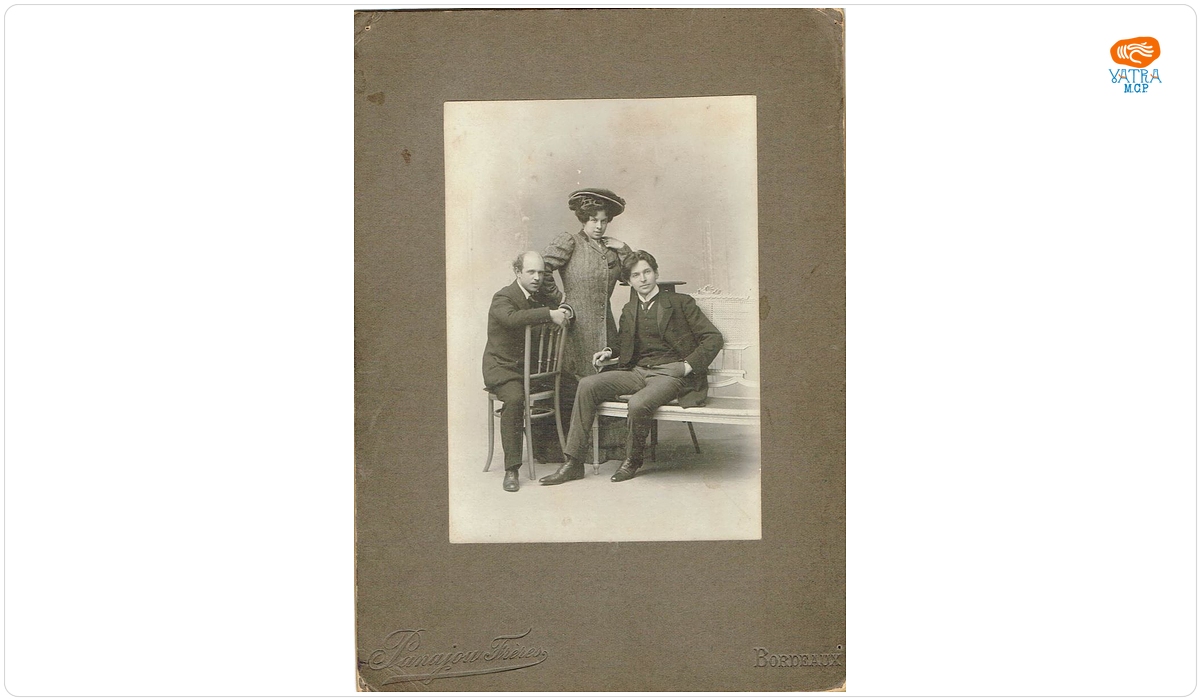 George Enescu și violoncelistul Pablo Casals