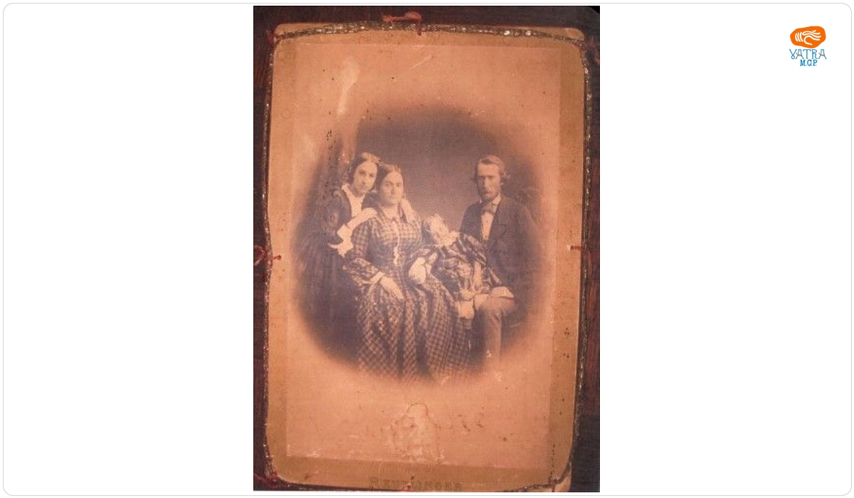 Charles Reutlinger — Fotografie Costache Rosetti-Teșcanu cu soția, fiica și fiul
