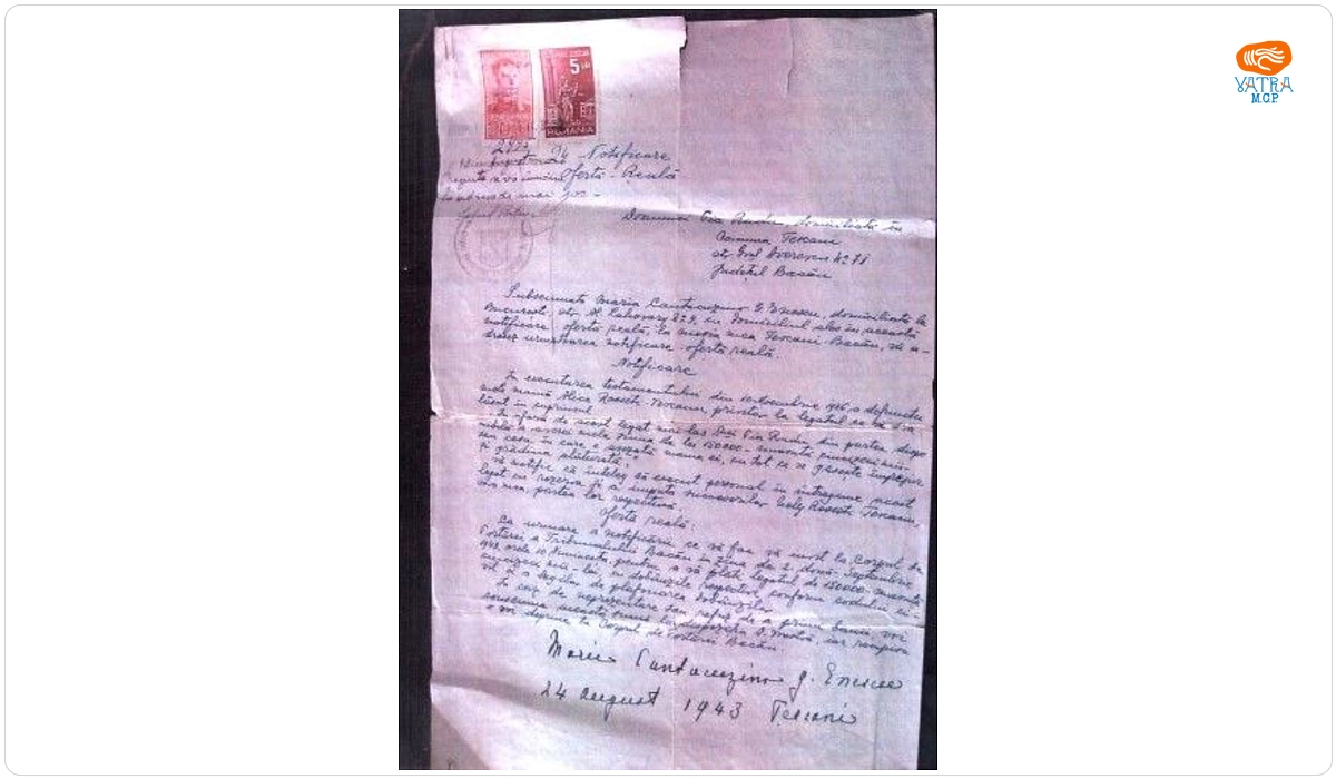 Notificare Maria Enescu