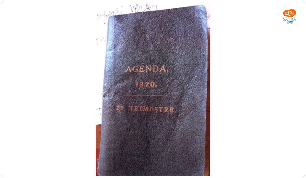 Agendă a lui George Enescul pe anul 1920