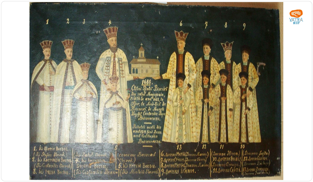 Anonim — Ctitorii bisericii „Sfântul Gheorghe” din Mogoșoaia