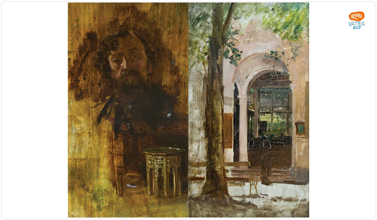 Autoportret Theodor Aman/Peisaj citadin (verso)