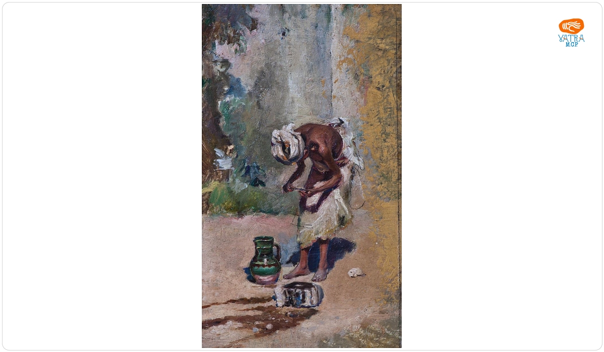 Arab privind ulciorul spart