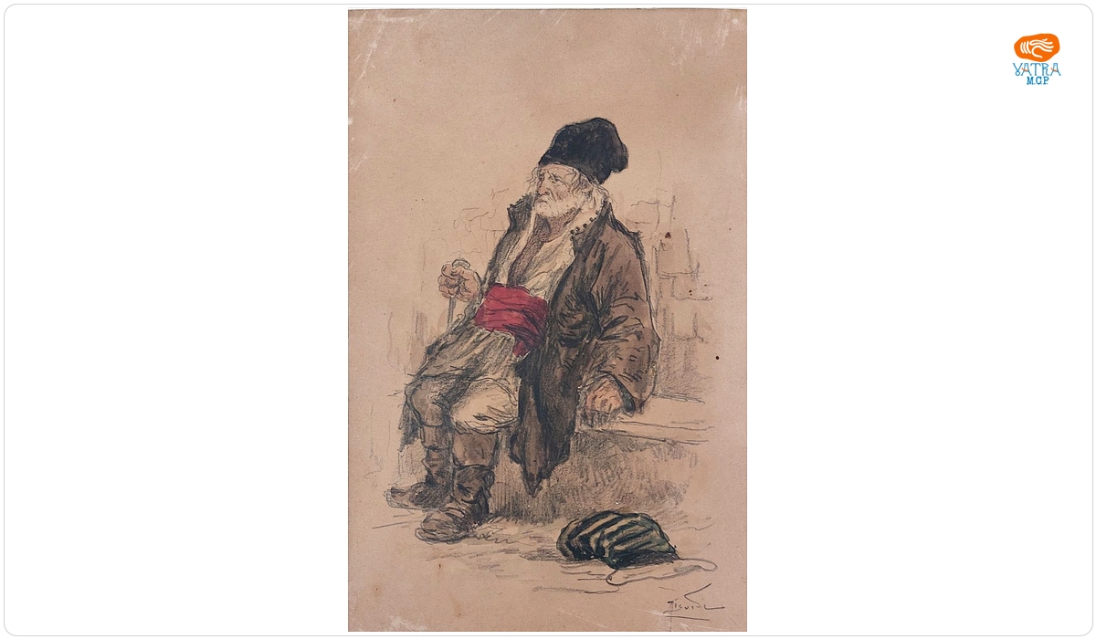 Constantin Jiquidi — Țăran șezând
