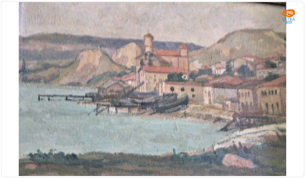Bărci și magazii în port la Balcic