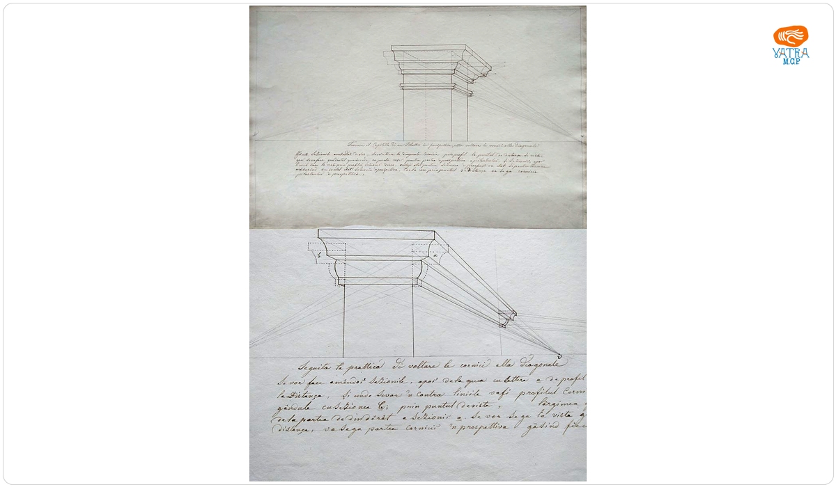 Studiu de perspectivă - capitel