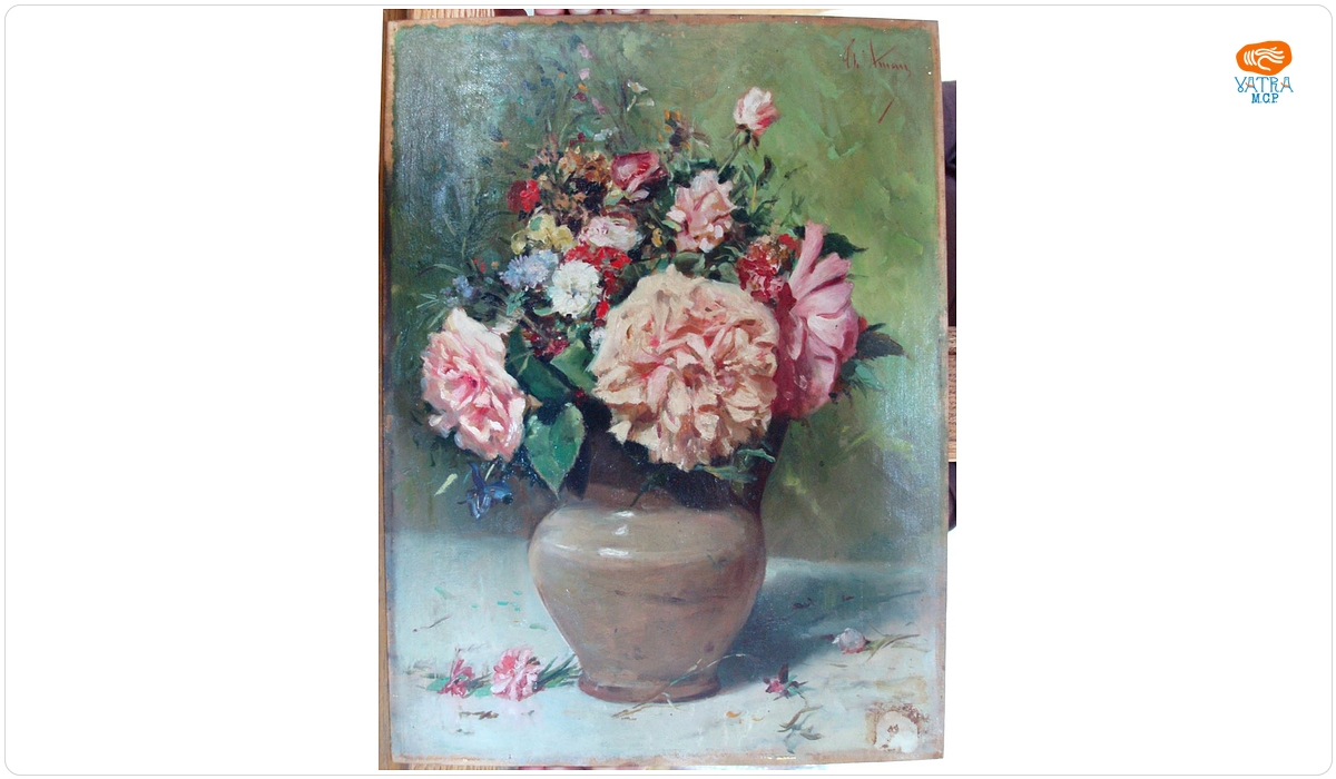 Buchet cu flori într-un vas