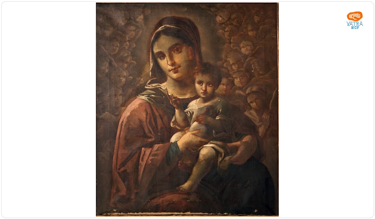 Gheorghe Tattarescu — Maica Domnului cu copilul (pictură neterminată)