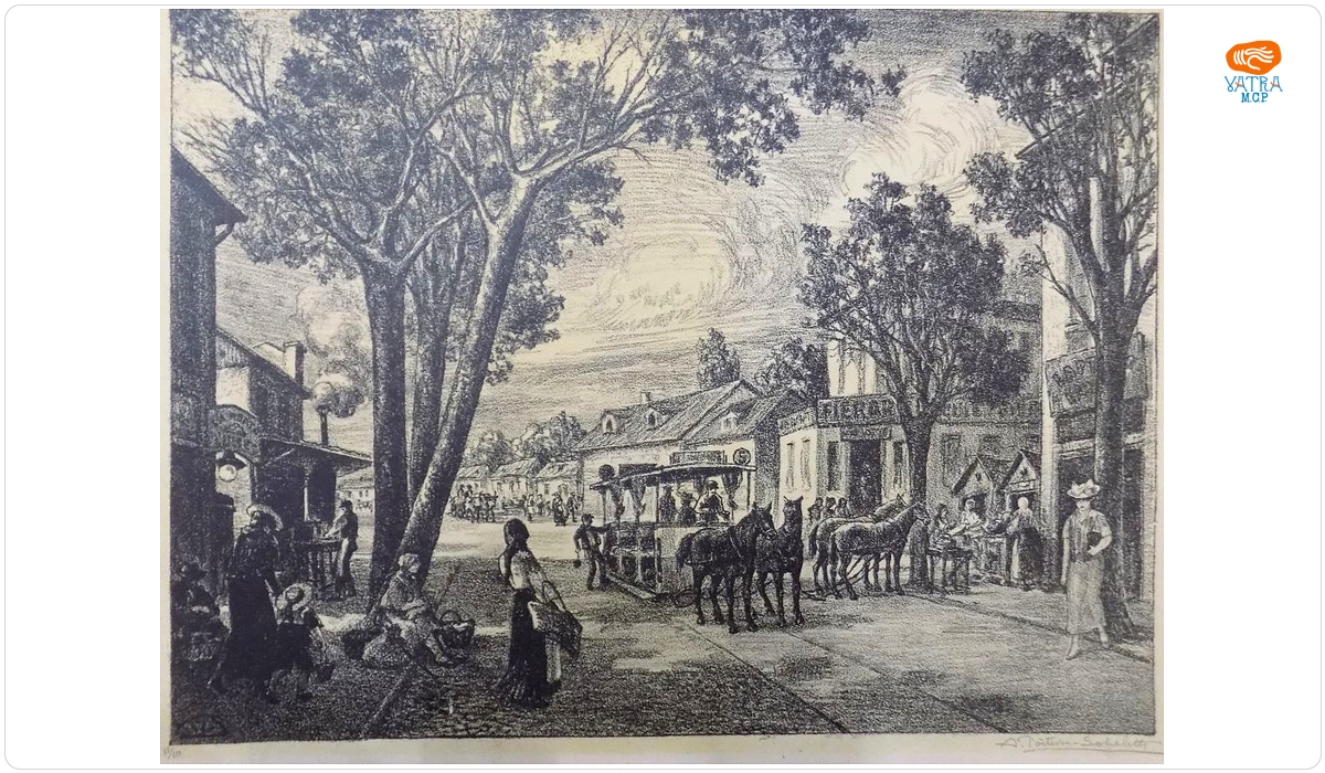 Alexandru Poitevin-Scheletti — Roata lumii din ciclul „București pitoresc”