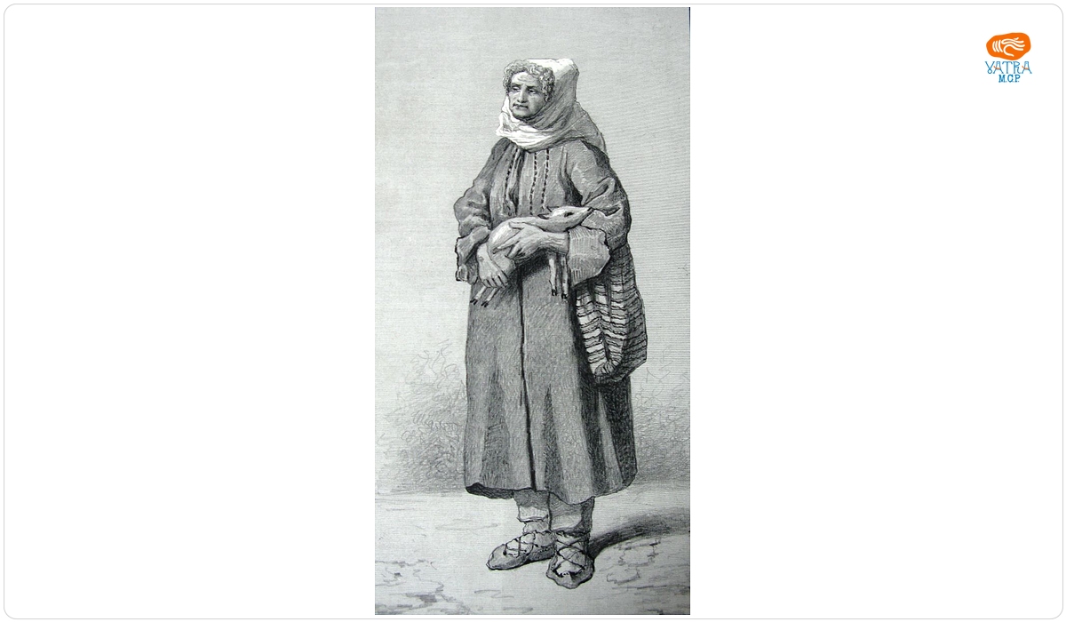 Țărancă cu veșmânt de iarnă din Turnu Severin