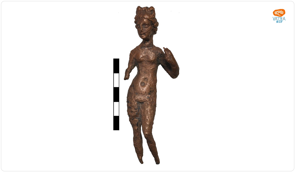 Statuetă din bronz cu reprezentarea zeiței Venus