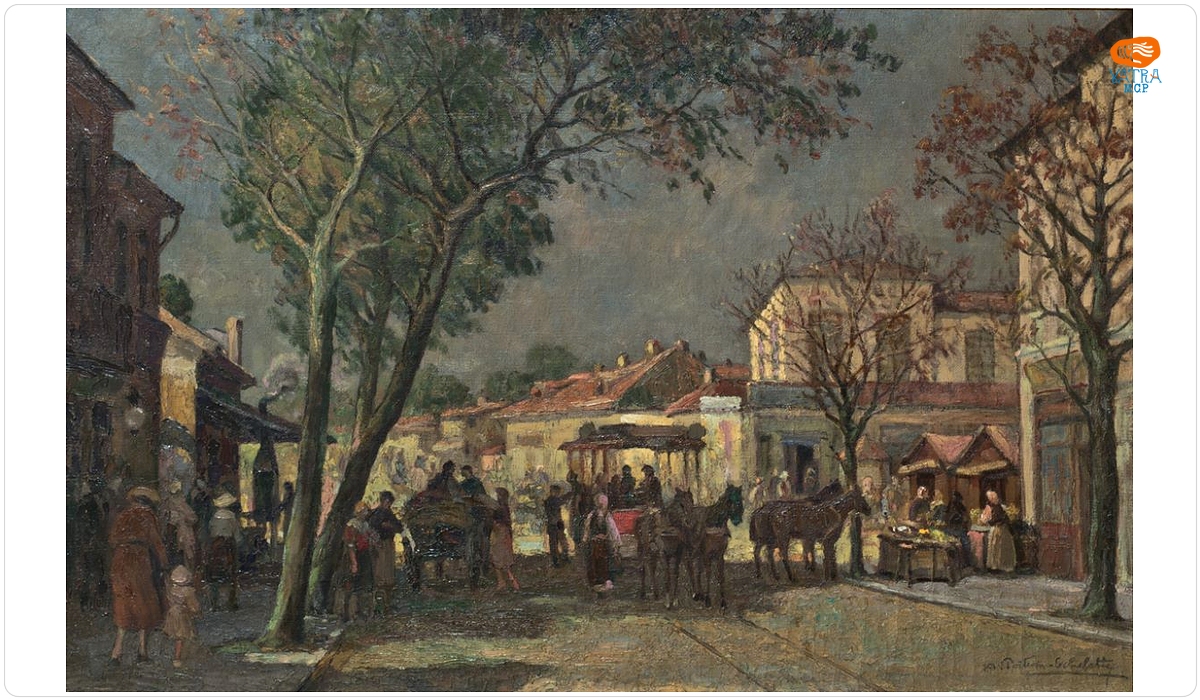 Alexandru Poitevin-Scheletti — Bariera Dorobanți (La restaurantul Roata lumei)