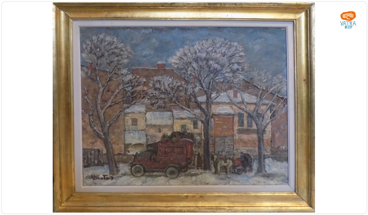Dumitru Ghiață — Peisaj din Bucureștii vechi (Piața Kogălniceanu)