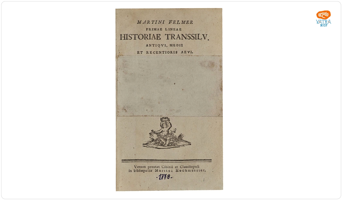 Martin Felmer — Primae lineae historiae Transsilvaniae