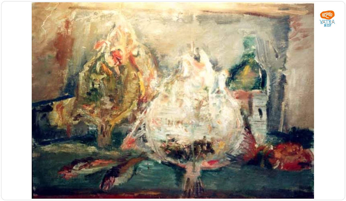 Lucian Grigorescu — Natură statică cu pești și sticlă