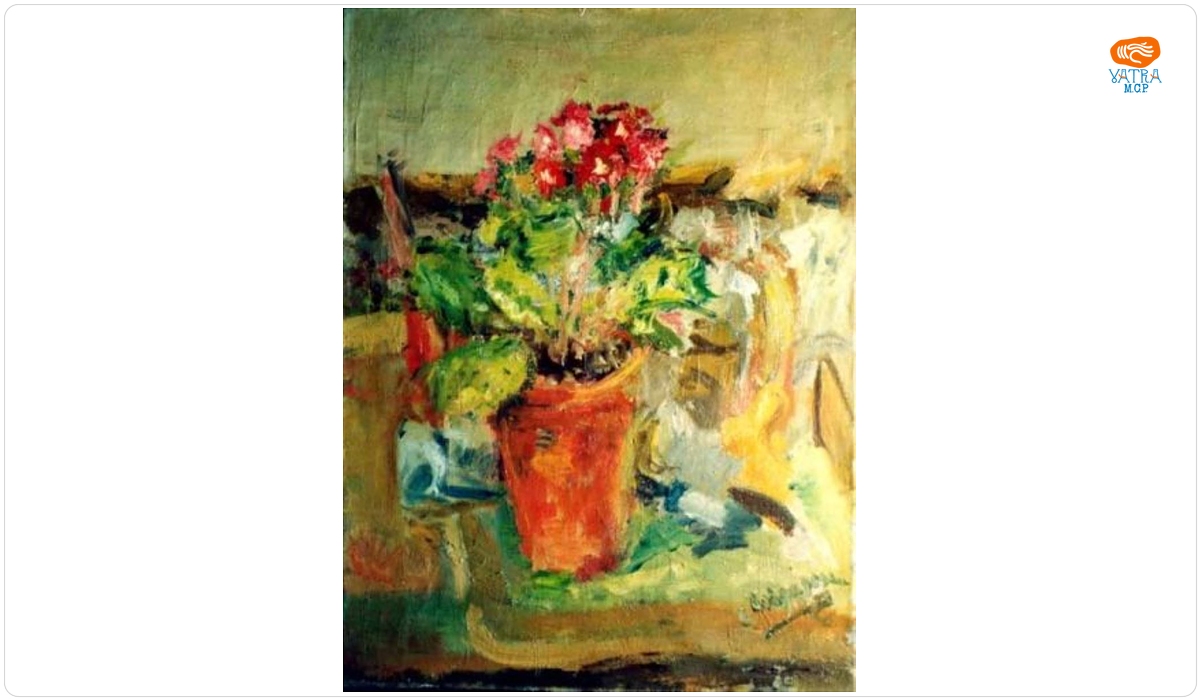 Lucian Grigorescu — Ghiveci cu flori roșii