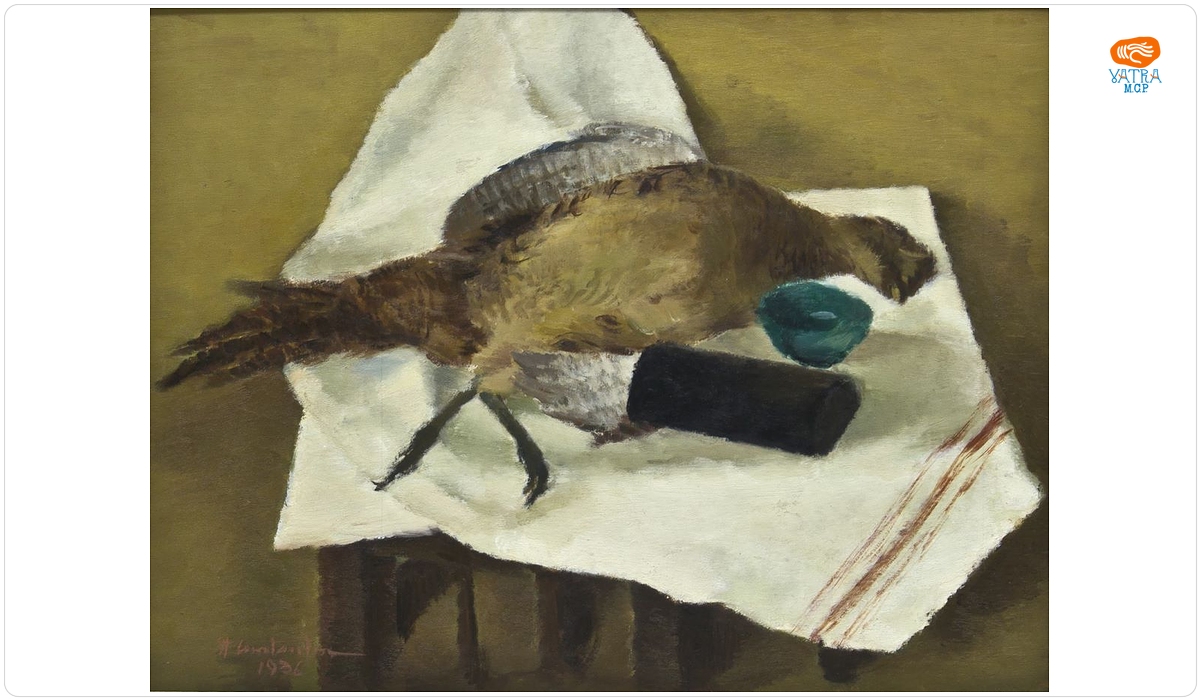 Ștefan Constantinescu — Natură moartă cu fazan