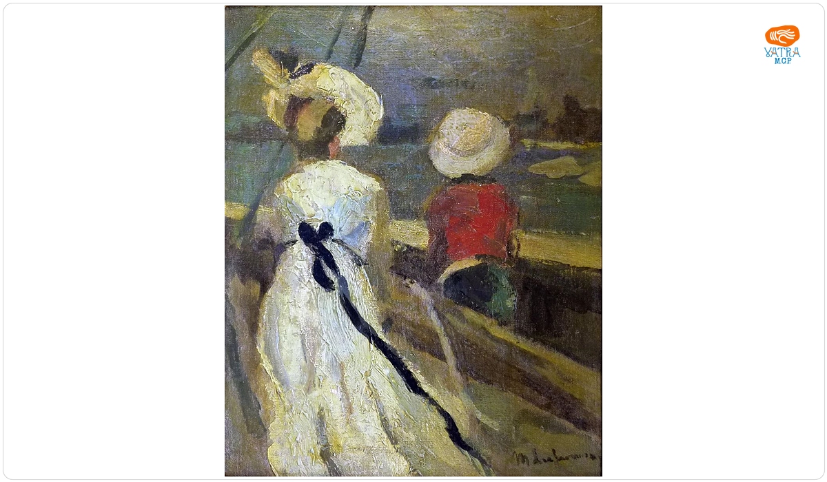Max Liebermann — Femeie și copil în barcă