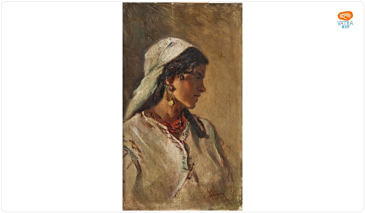 Portret de țigancă; Verso: Copil de țigan