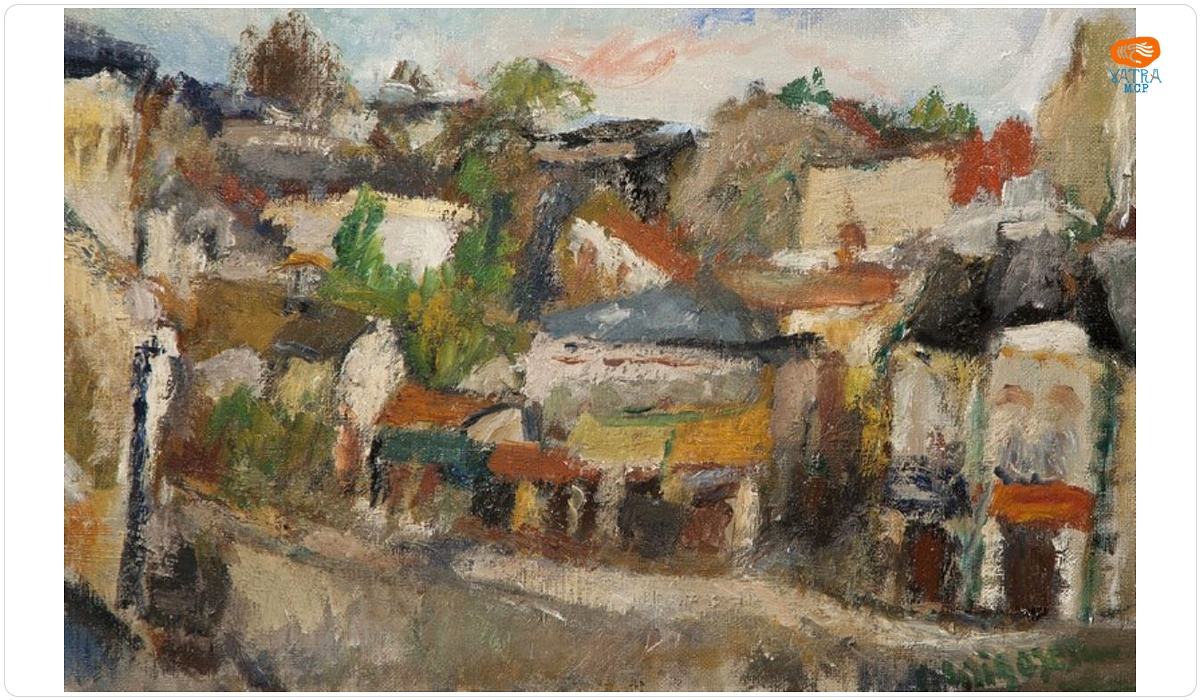 Lucian Grigorescu — Uliță cu case vechi