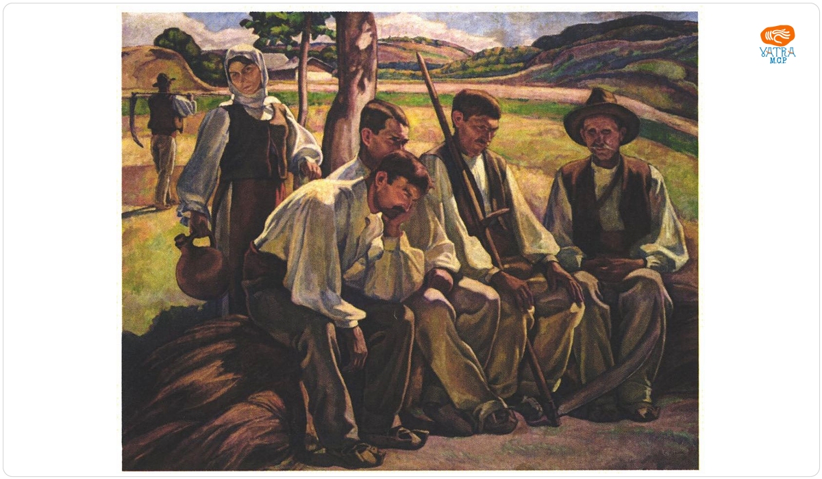 Cosași odihnindu-se