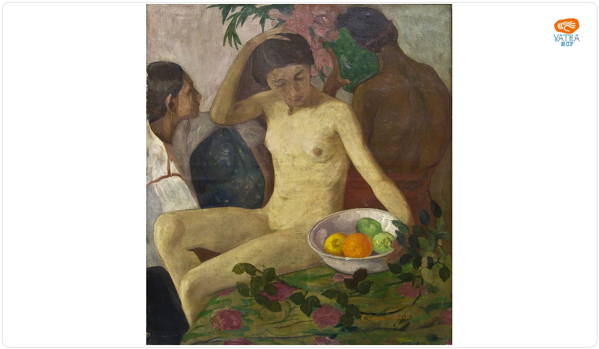 Cecilia Cuțescu Storck — Nud cu vas cu fructe