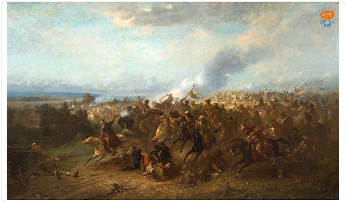 Theodor Aman — Izgonirea turcilor la Călugăreni