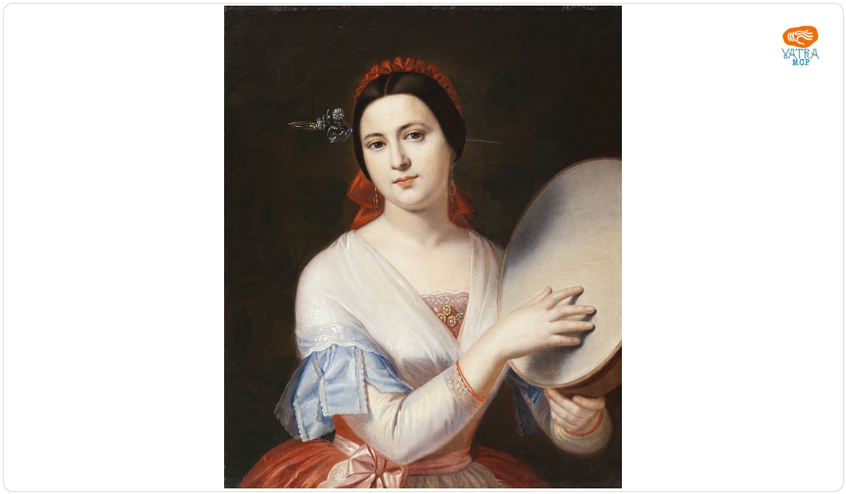 Gheorghe Tattarescu — Fata cu tamburina