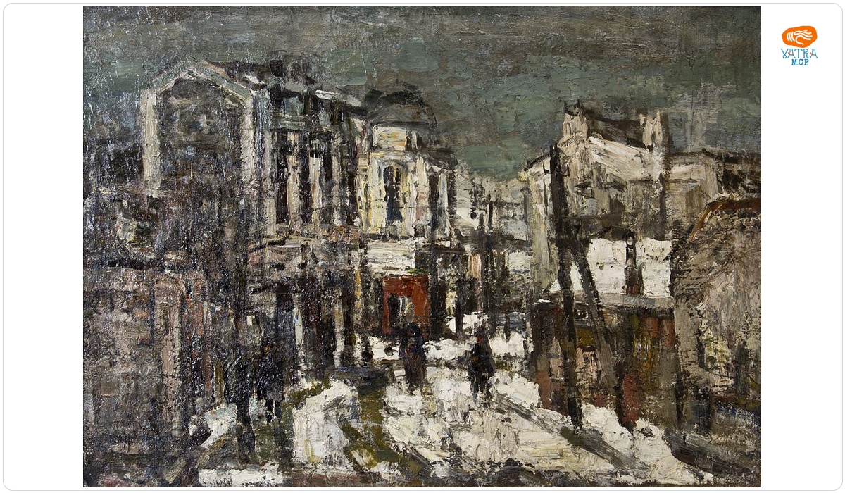 Alexandru Moser Padina — Peisaj urban cu stradă