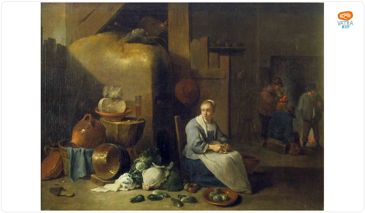 David Teniers cel Tânăr — Interior flamand (olandez)